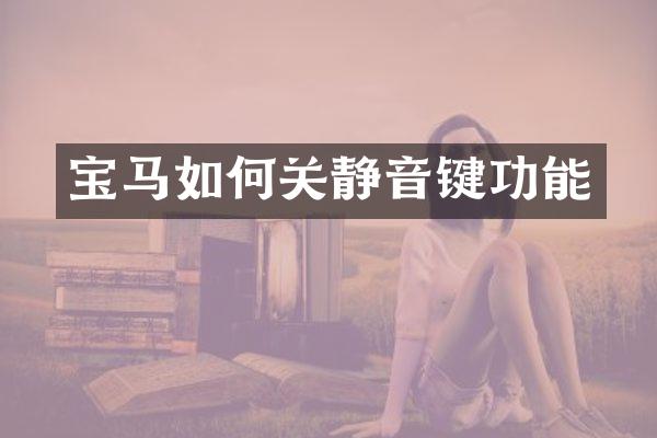 宝马如何关静音键功能