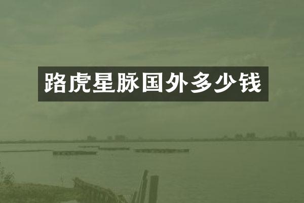 路虎星脉国外多少钱
