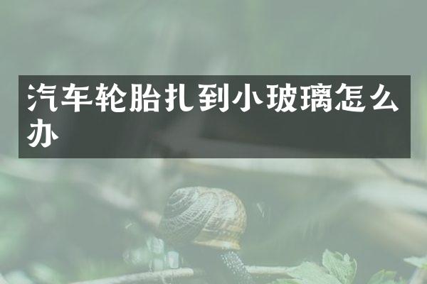 汽车轮胎扎到小玻璃怎么办