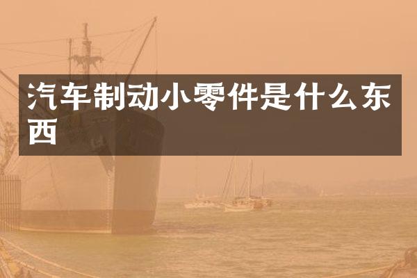 汽车制动小零件是什么东西