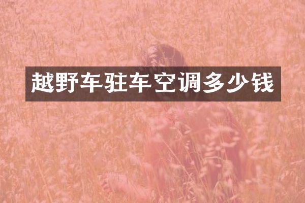 越野车驻车空调多少钱
