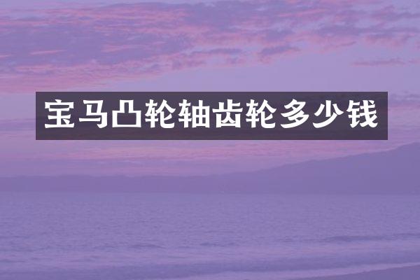 宝马凸轮轴齿轮多少钱