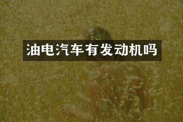 油电汽车有发动机吗