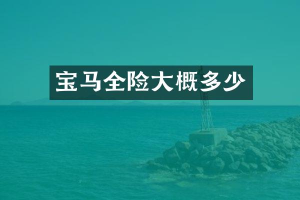 宝马全险大概多少