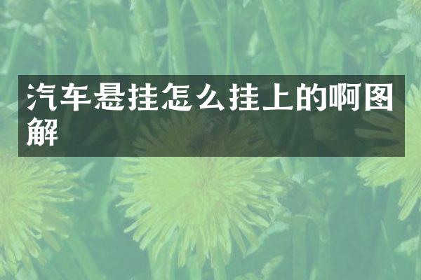 汽车悬挂怎么挂上的啊图解