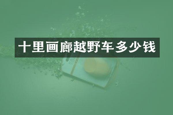 十里画廊越野车多少钱
