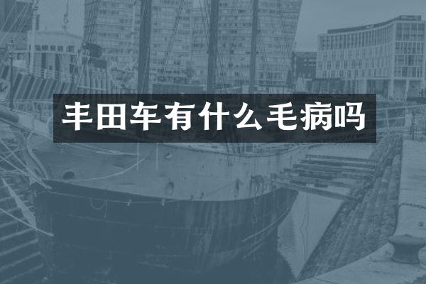 丰田车有什么毛病吗