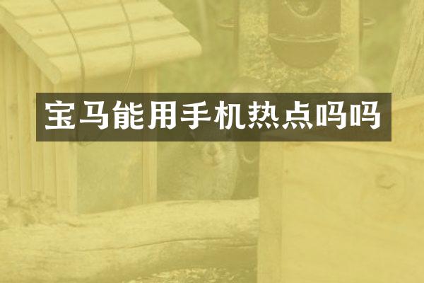 宝马能用手机热点吗吗