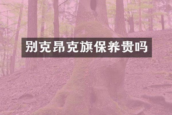 别克昂克旗保养贵吗