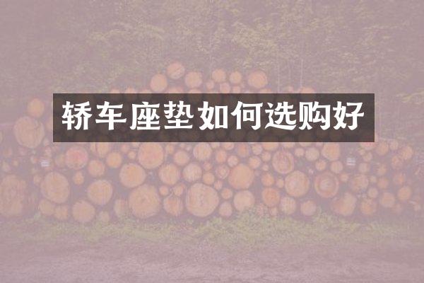 轿车座垫如何选购好