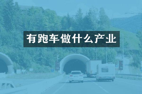 有跑车做什么产业