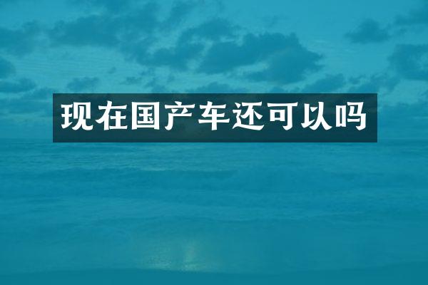 现在国产车还可以吗