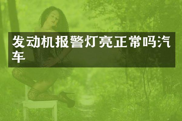 发动机报警灯亮正常吗汽车