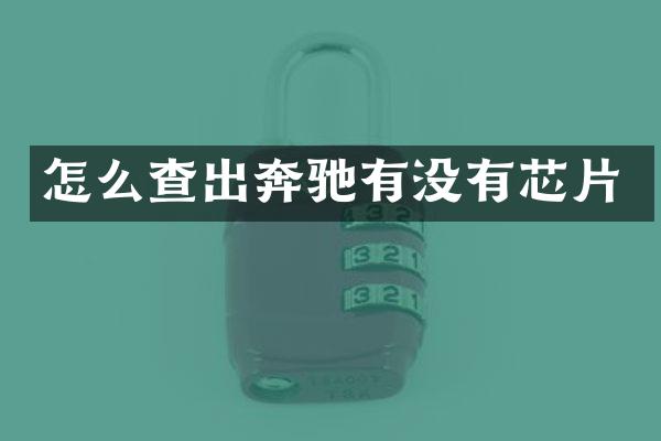 怎么查出奔驰有没有芯片