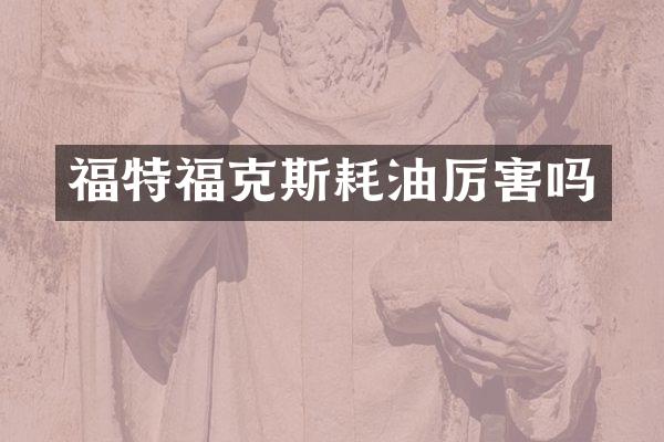 福特福克斯耗油厉害吗