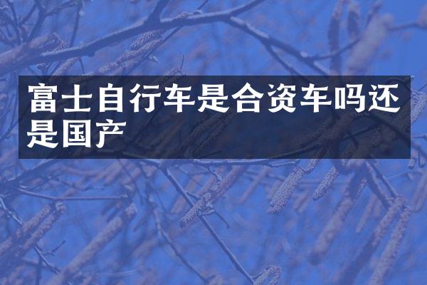 富士自行车是合资车吗还是国产