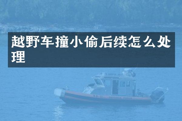 越野车撞小偷后续怎么处理