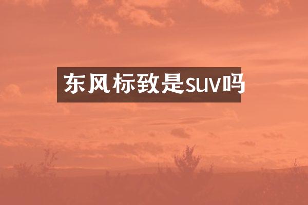 东风标致是suv吗