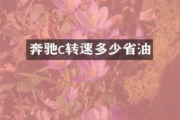 奔驰c转速多少省油