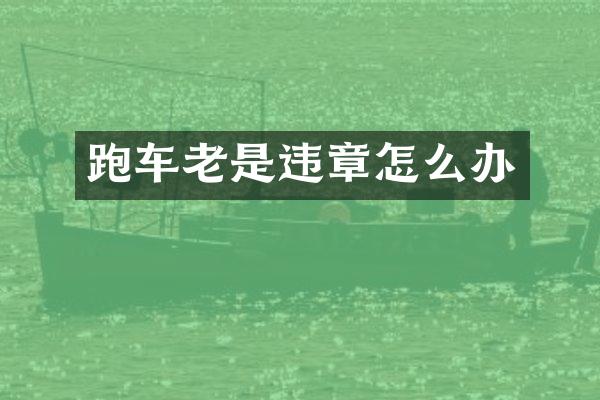 跑车老是违章怎么办