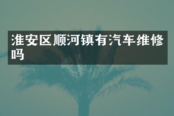 淮安区顺河镇有汽车维修吗