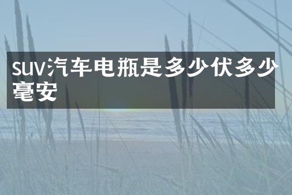 suv汽车电瓶是多少伏多少毫安