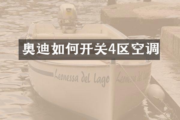 奥迪如何开关4区空调