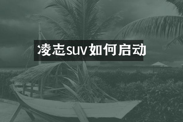 凌志suv如何启动