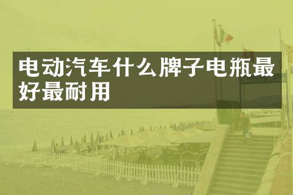 电动汽车什么牌子电瓶最好最耐用