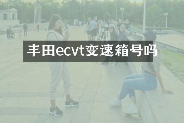 丰田ecvt变速箱号吗