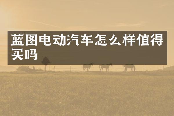 蓝图电动汽车怎么样值得买吗
