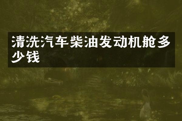 清洗汽车柴油发动机舱多少钱