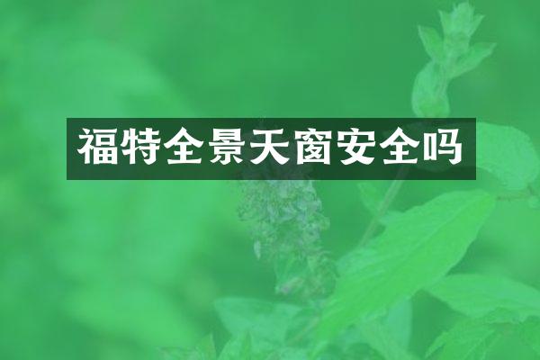 福特全景天窗安全吗