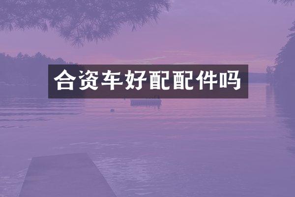 合资车好配配件吗