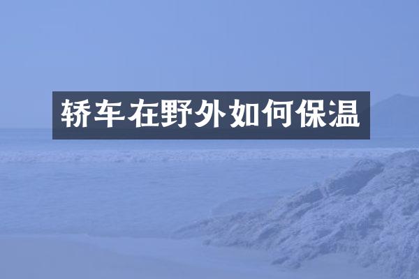 轿车在野外如何保温