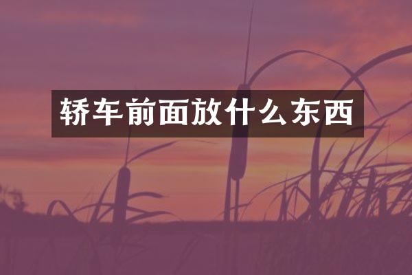 轿车前面放什么东西