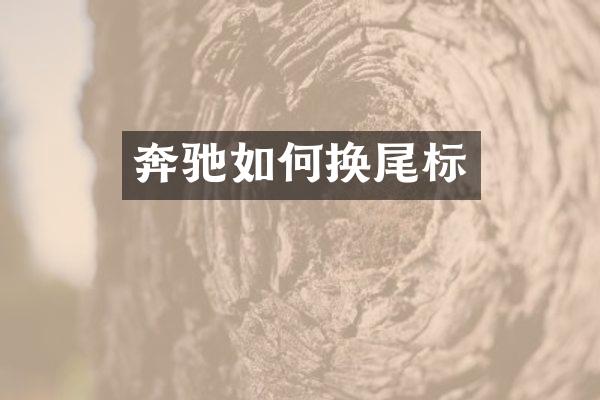 奔驰如何换尾标
