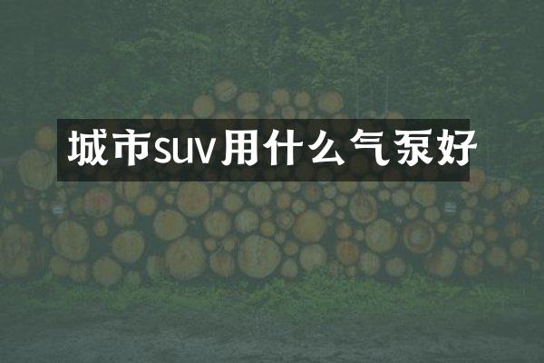 城市suv用什么气泵好