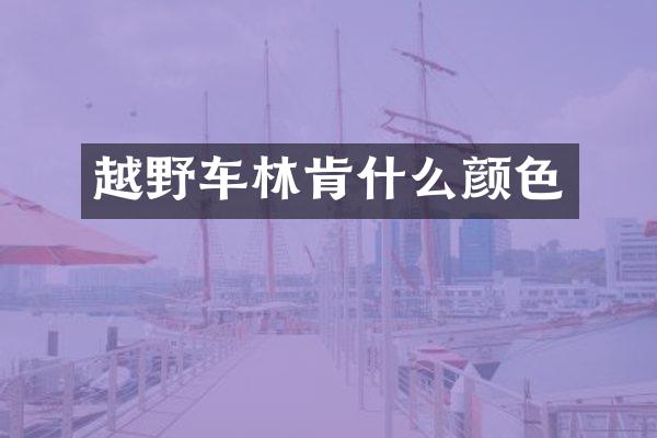 越野车林肯什么颜色