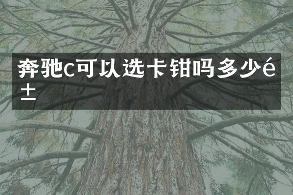 奔驰c可以选卡钳吗多少钱