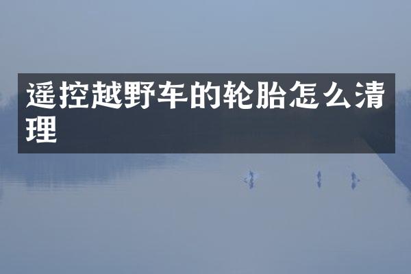遥控越野车的轮胎怎么清理