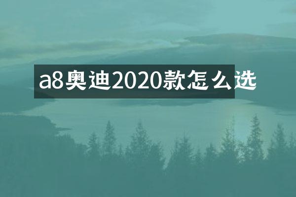 a8奥迪2020款怎么选