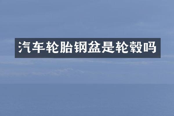 汽车轮胎钢盆是轮毂吗