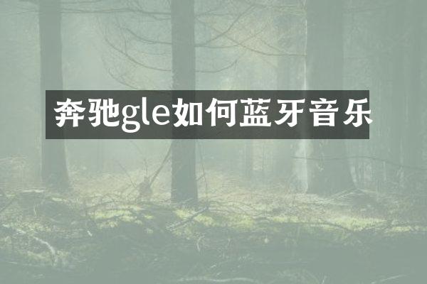 奔驰gle如何蓝牙音乐
