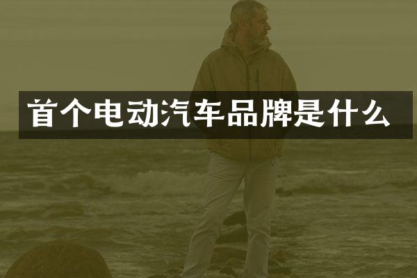 首个电动汽车品牌是什么