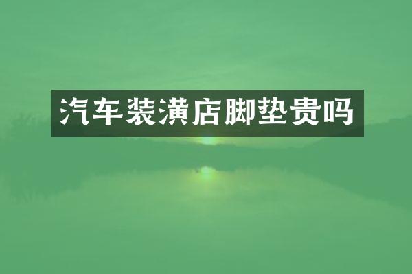 汽车装潢店脚垫贵吗