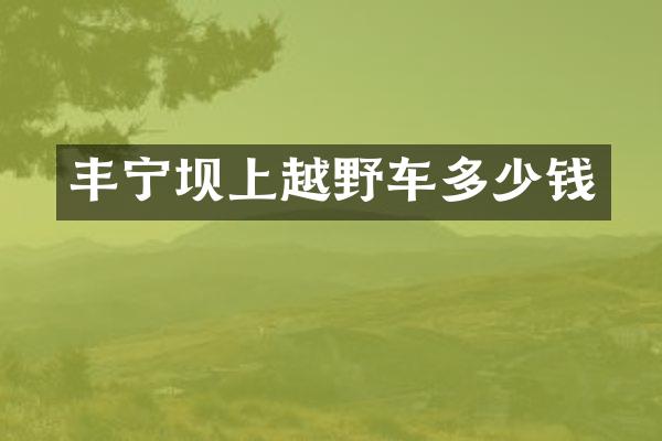 丰宁坝上越野车多少钱