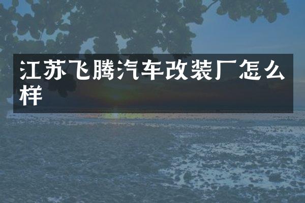 江苏飞腾汽车改装厂怎么样
