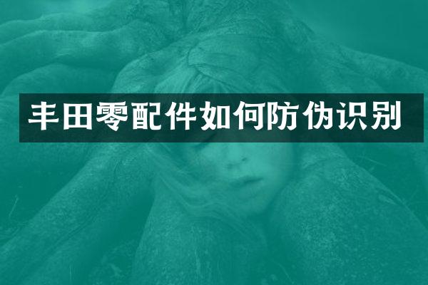 丰田零配件如何防伪识别