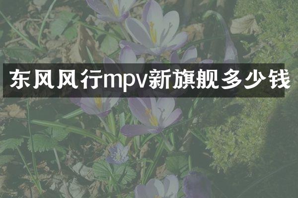 东风风行mpv新旗舰多少钱